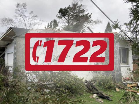 Risque de tempête et de précipitation abondantes : activation du 1722