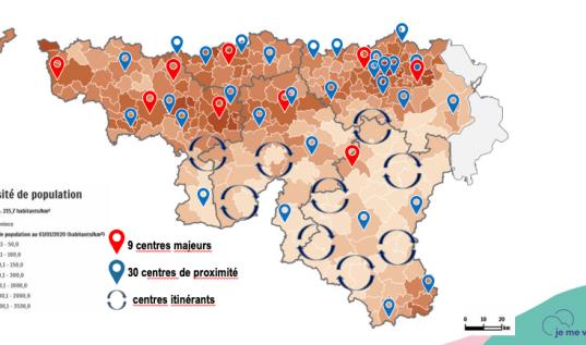Les centres de vaccination dans la région liégeoise
