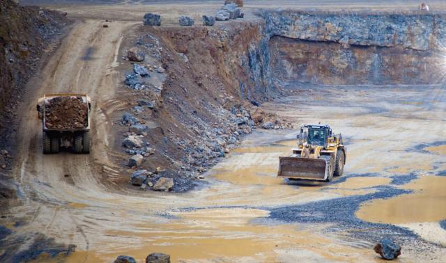Une grève perturbe l'exploitation des carrières wallonnes de l'entreprise Sagrex