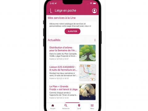 Du neuf pour l'application "Liège en poche" !