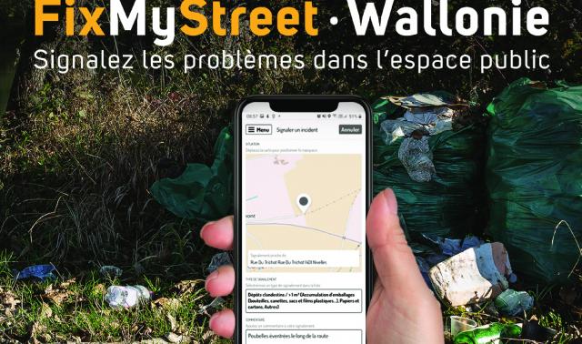 FixMyStreet Wallonie : une application anti-déchets à Grâce-Hollogne