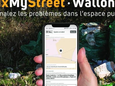 FixMyStreet Wallonie : une application anti-déchets à Grâce-Hollogne