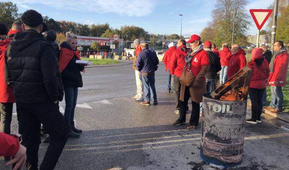 Grève générale fort suivie en région liégeoise