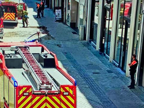 Incendie au centre de Liège 