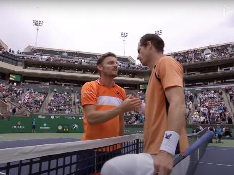 Indian Wells: David Goffin s'incline devant Andy Murray