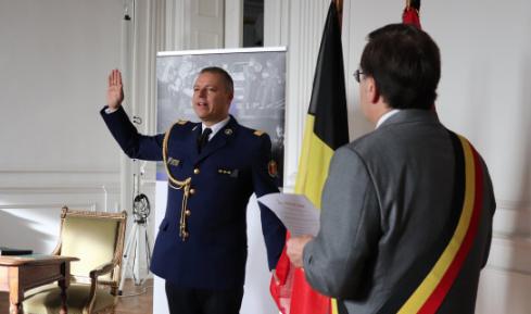 Jean-Marc Demelenne, le nouveau Chef de Corps de la police de Liège, a prêté serment