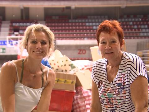 La solidarité pour les sinistrés s'organise au Country Hall de Liège