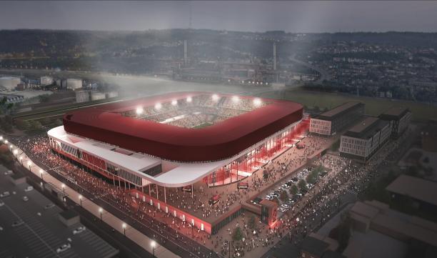Découverte du futur stade du Standard avec Bruno Venanzi