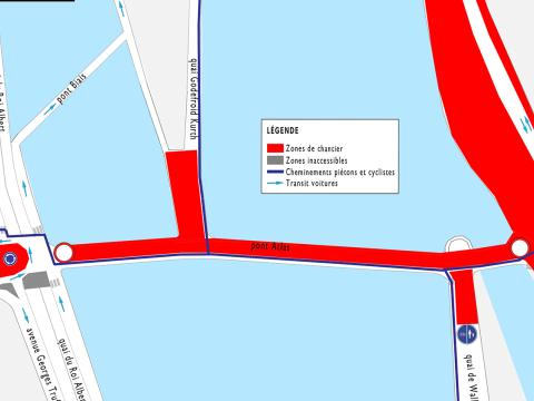 Liège : la fermeture du Pont Atlas prolongée jusqu'à fin octobre 