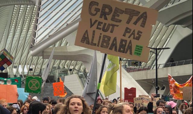 Marche pour le climat dans les rues de Liège