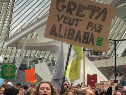 Marche pour le climat dans les rues de Liège