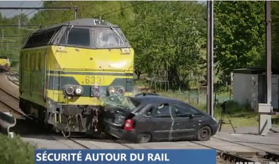 Sensibilisation aux dangers du rail à Esneux 
