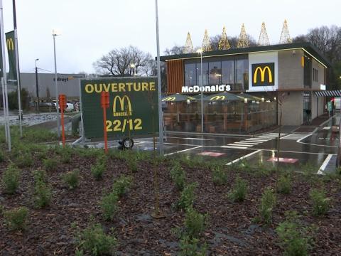 Un McDonald's flambant neuf à la place de l'Edelweiss à Boncelles