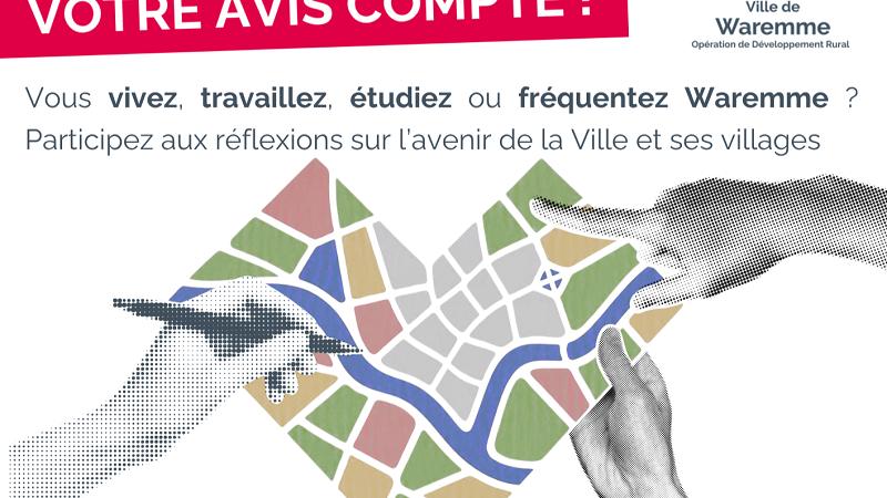 Waremme : la population invitée à donner son avis sur l'évolution de la commune
