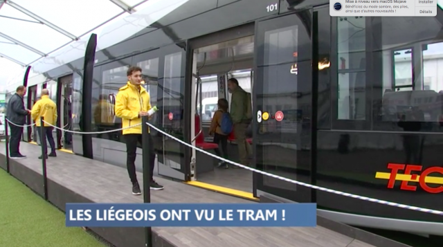 Les Liégeois découvrent leur tram