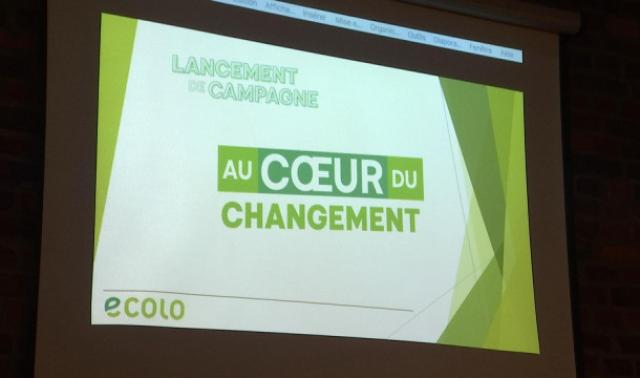 Liste ECOLO aux élections fédérales.