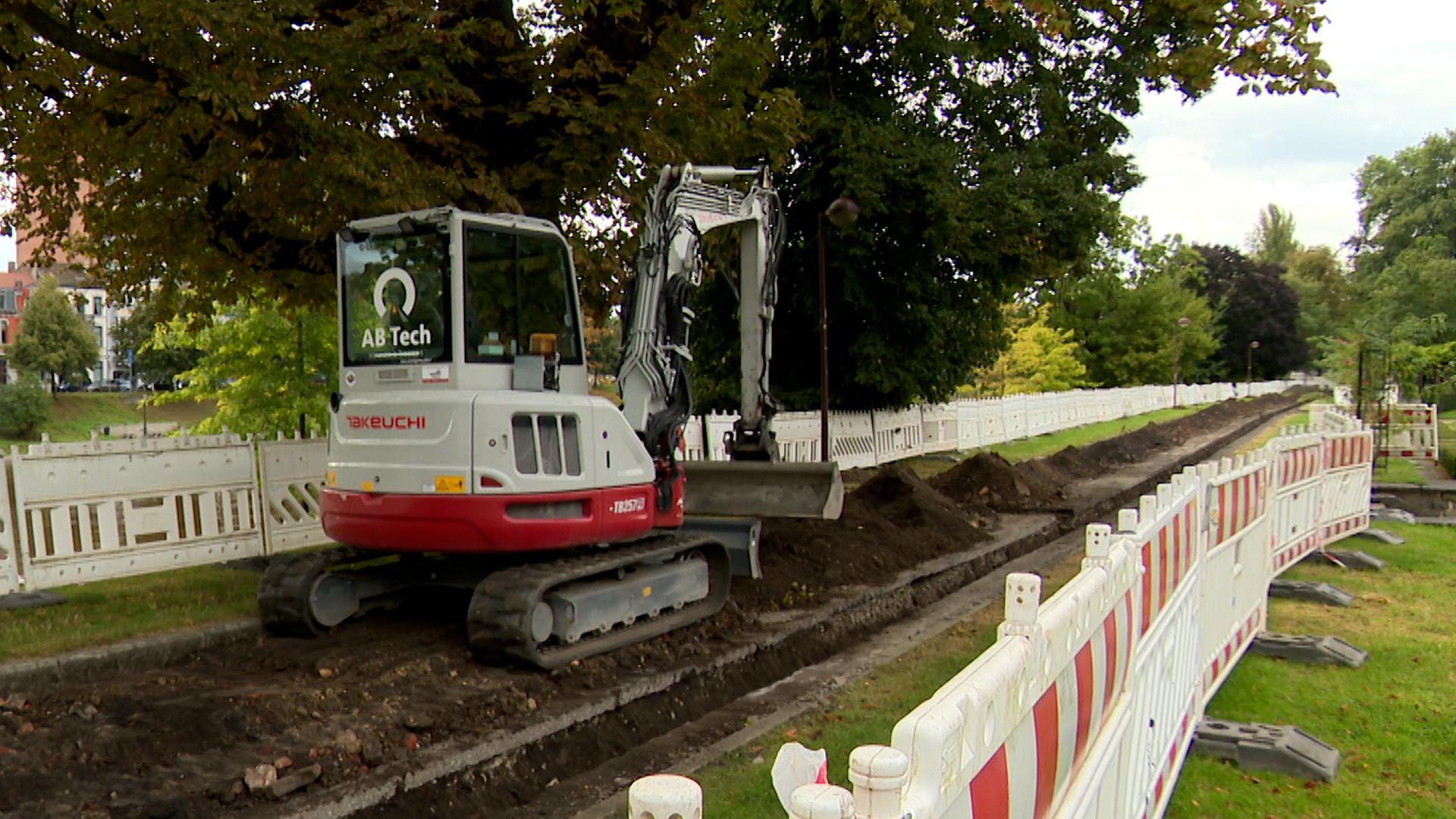 Le parc de la Boverie en travaux