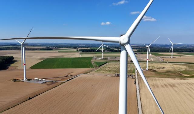 Cinq éoliennes inaugurées à Engis
