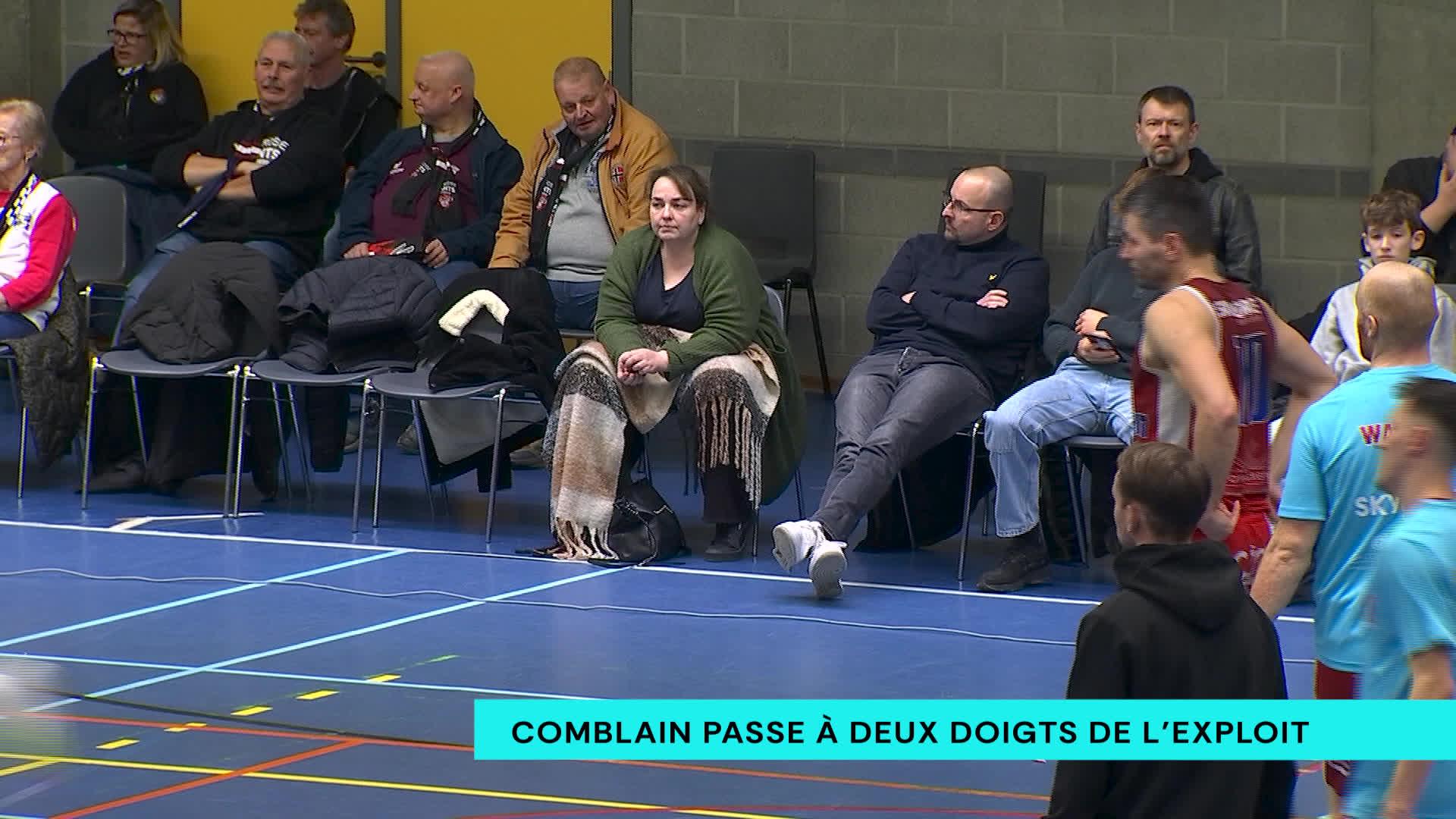 Final de la coupe de Belgique de Basket: Comblain passe à deux doigts de l'exploit face à Anvers
