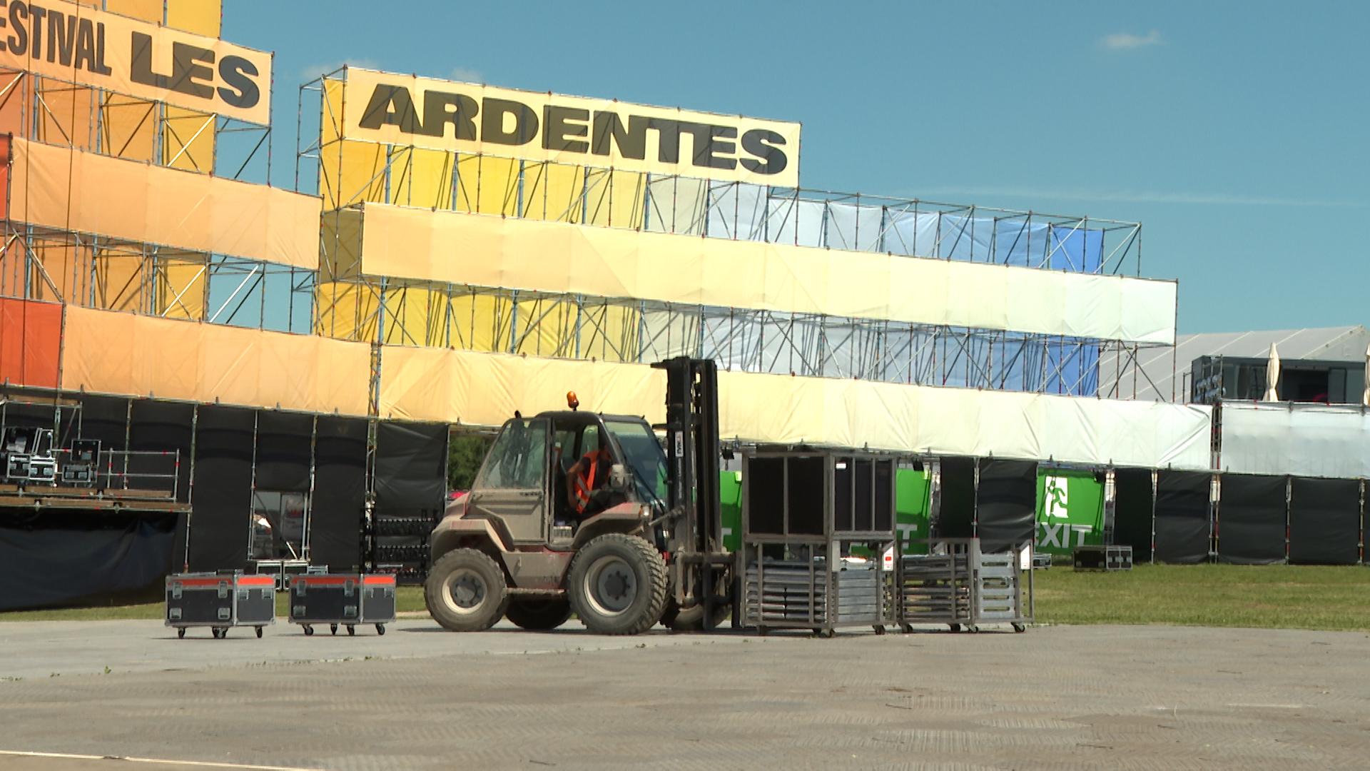 Le site des Ardentes presque prêt à accueillir les festivaliers