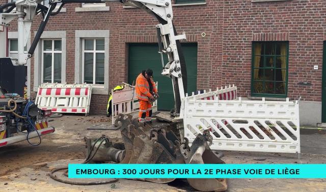 Embourg : la 2e phase des travaux Voie de Liège va durer 300 jours ouvrables