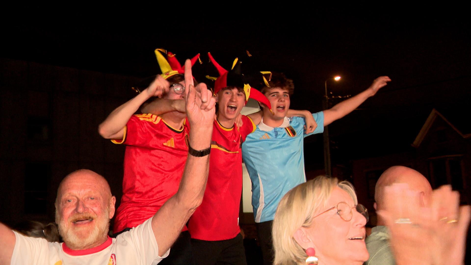 Les supporters liégeois ont vibré devant la remontada des Diables Rouges