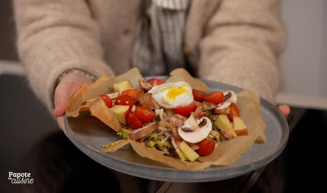 La frisée aux lardons, avec Équifrais