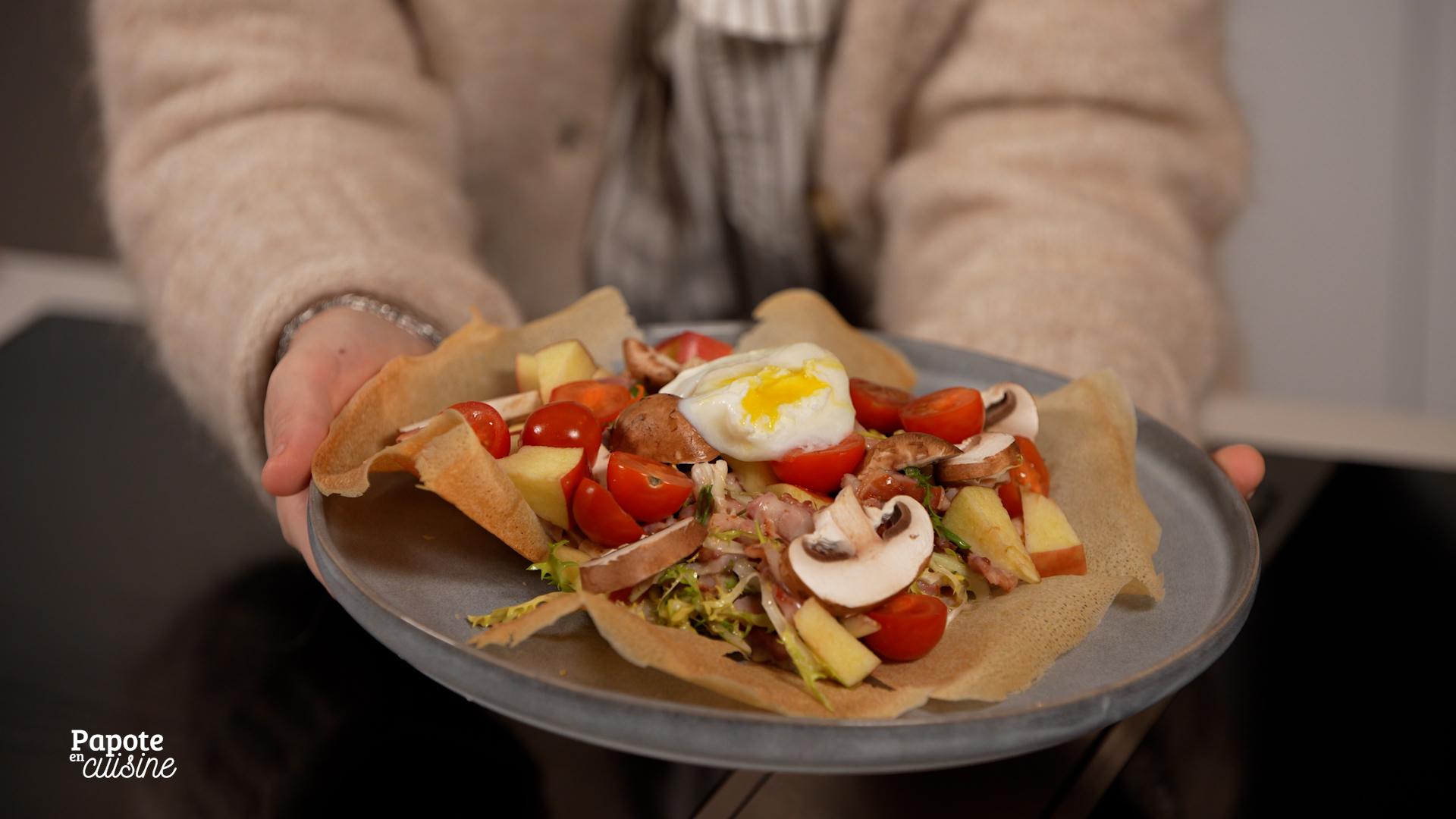 La frisée aux lardons, avec Équifrais