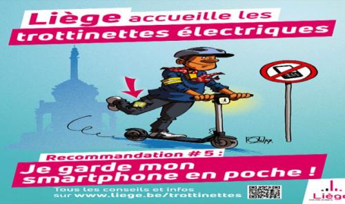 Sensibilisation aux bons usages des trottinettes.