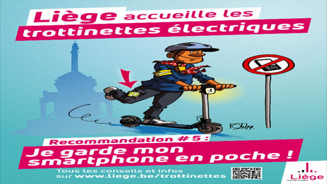 Sensibilisation aux bons usages des trottinettes.