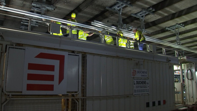 SNCB : des caténaires en dur dans le tunnel Saint Martin
