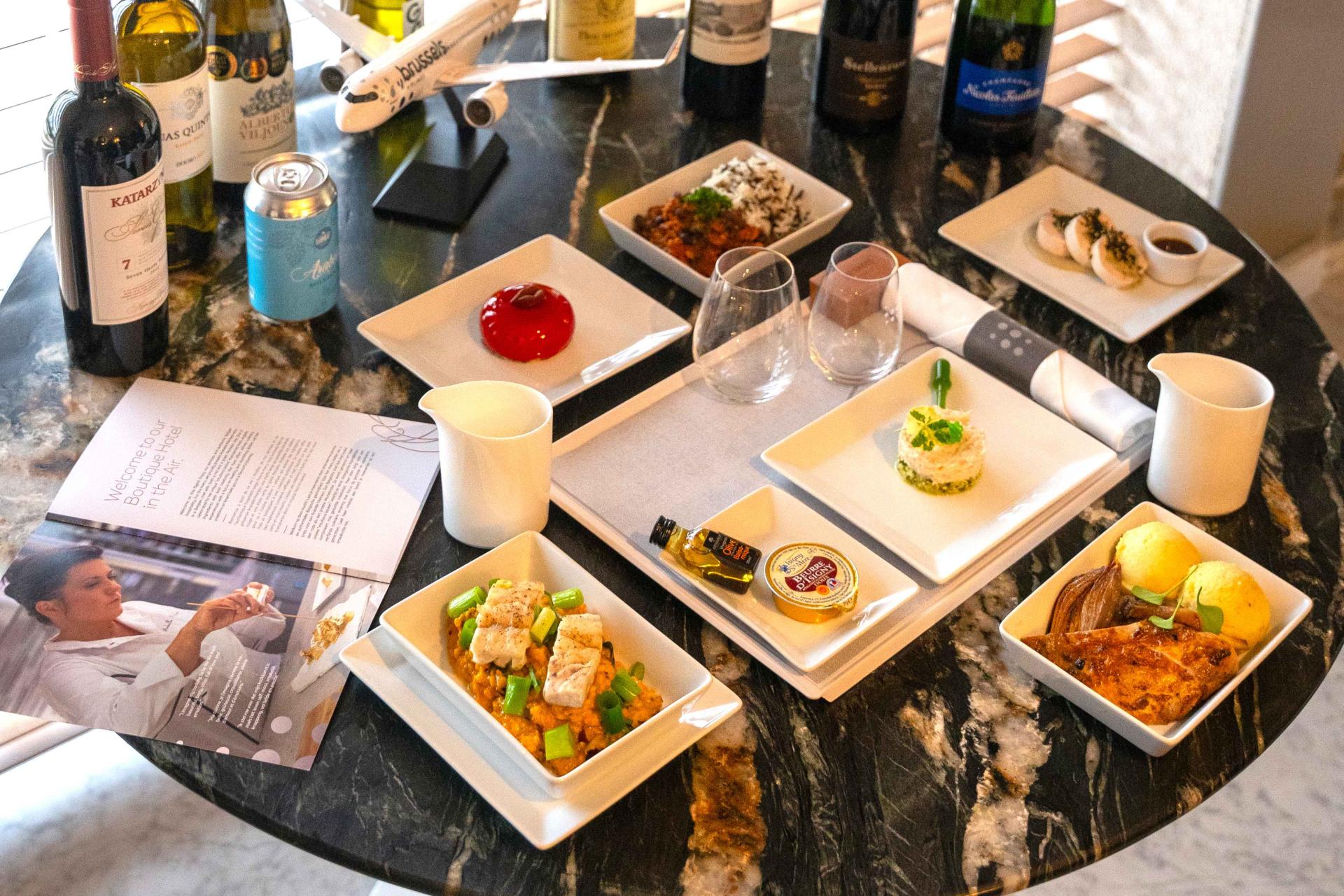 Les plats de la cheffe Arabelle Meirlaen prêts à décoller !