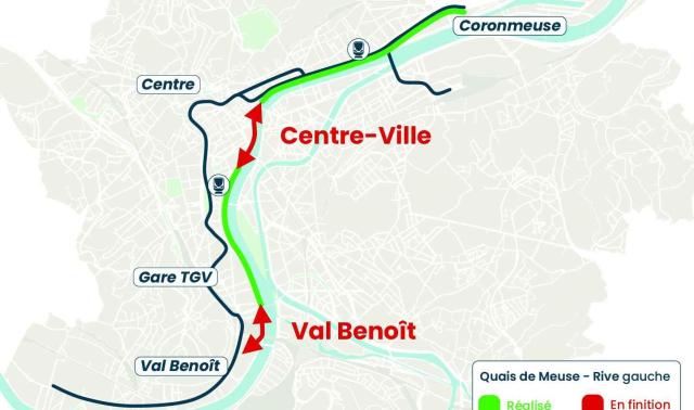 Début du chantier de réaménagement des quais de Meuse