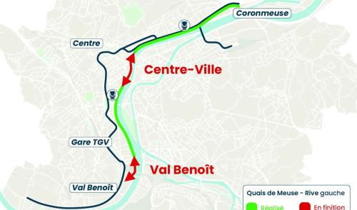 Début du chantier de réaménagement des quais de Meuse