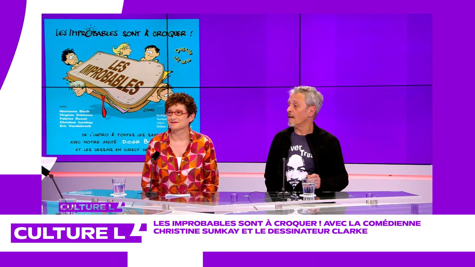 Les Improbables sont à croquer ! Christine Sumkay et le dessinateur Clarke sont les invités de CultureL