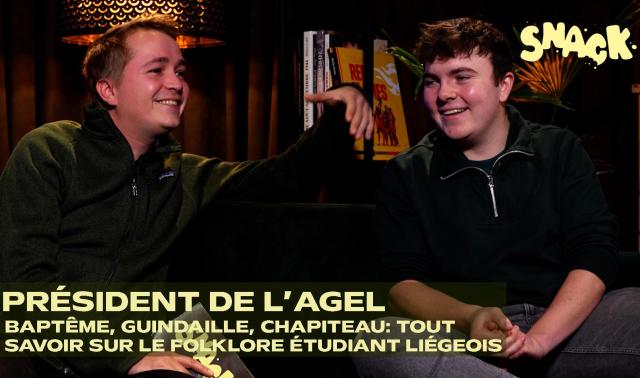 Snack - Folklore étudiant : le président de l'association générale des étudiants liégeois nous explique tout