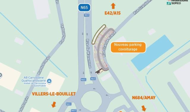 Nouvel espace de covoiturage à Villers-le-Bouillet