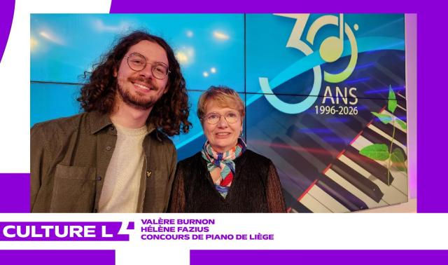 Valère Burnon et Hélène Fazius présentent le concours de piano de Liège
