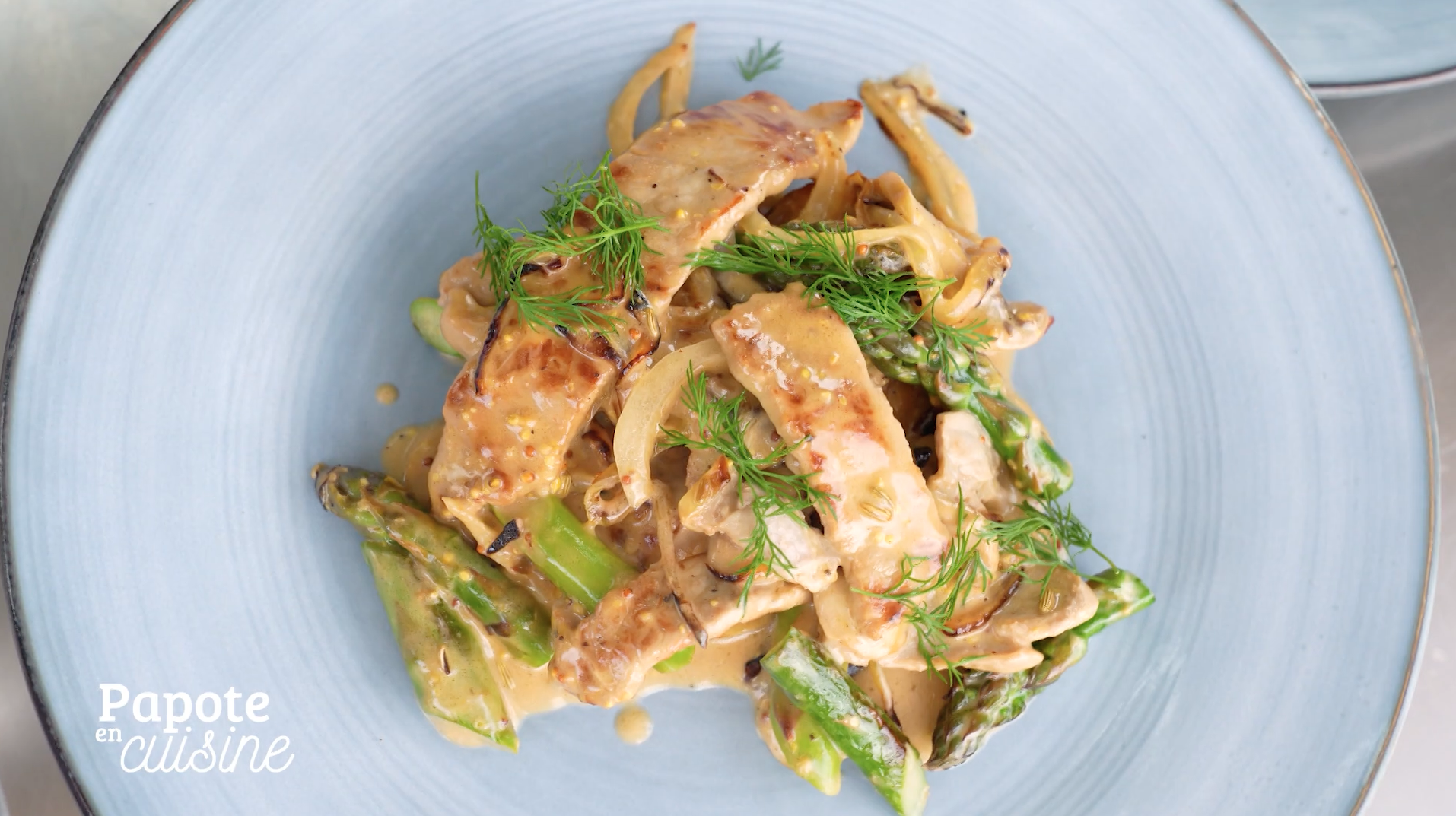 Le veau aux asperges, avec Delhaize et Dufrais