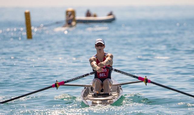 Benjamin Louis, champion de Belgique d'aviron de mer