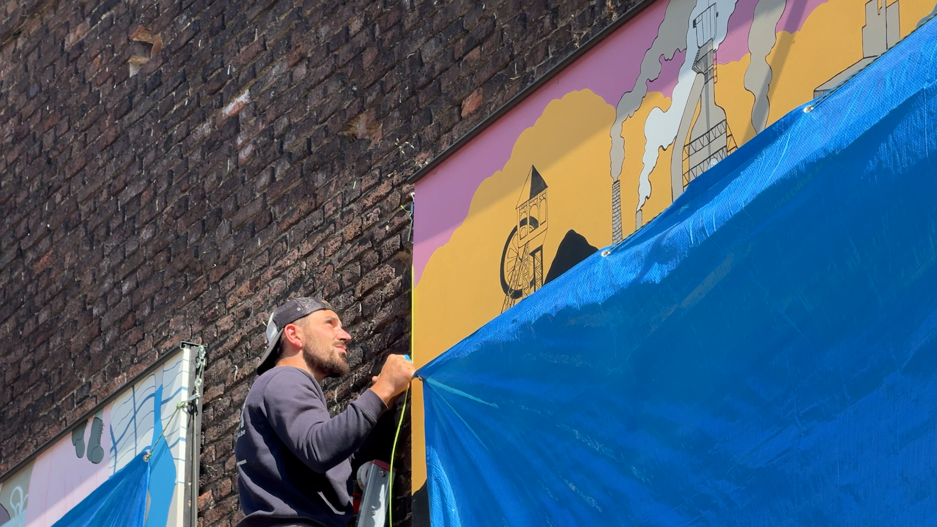 Une nouvelle fresque à Huy pour commémorer les 80 ans de l’immigration italienne