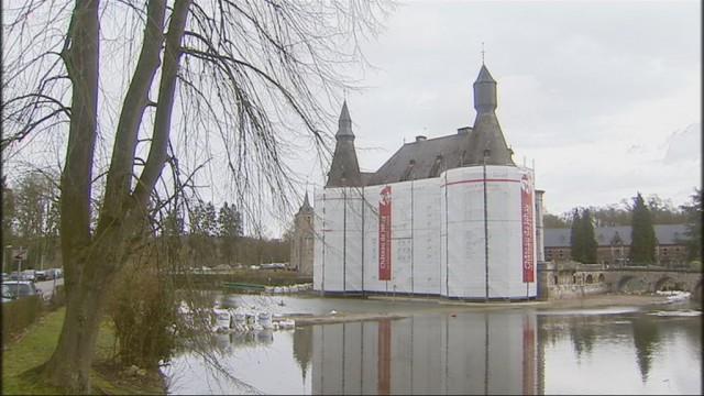 Importants travaux au chateau de Jehay