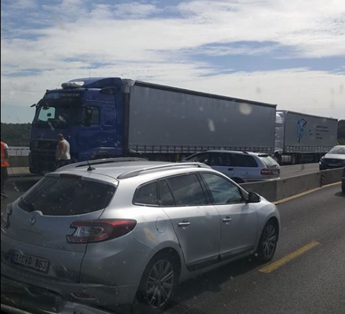 Accident dans les travaux à Cheratte (E40)