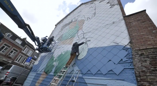 Le timelapse de la fresque hommage à Bilal