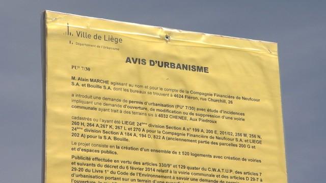 Chênée :  un projet d'éco-quartier de 520 logements