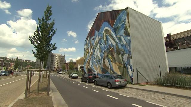 L'artiste international Jaba habille Seraing d'une fresque géante