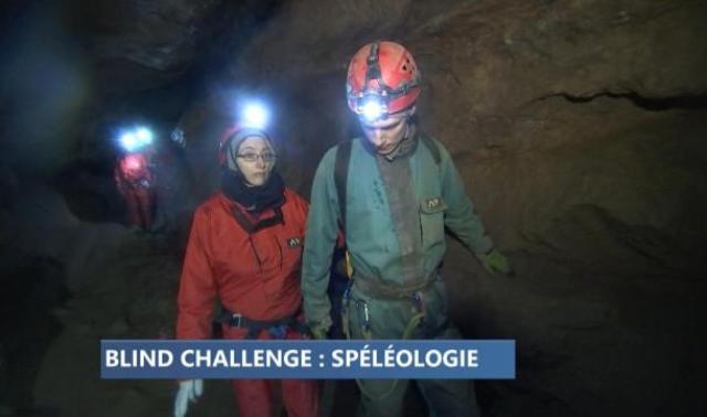 Challenge de spéléologie pour des mal-voyants ! 