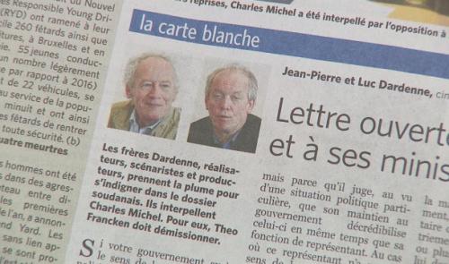 Carte blanche des Frères Dardenne dans le dossier des expulsions de migrants