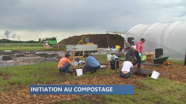 Atelier compostage au Jardin Ressources d'Intradel