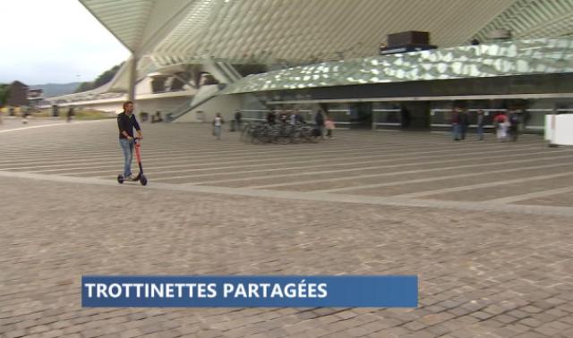 Nouveau à Liège: des trottinettes électriques partagées 